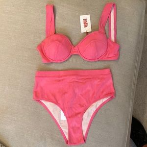 Solid & Striped Pink Bikini